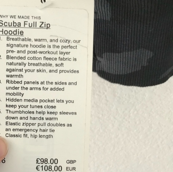 Lululemon scuba hoodie original~16~NWT. - Picture 8 of 10